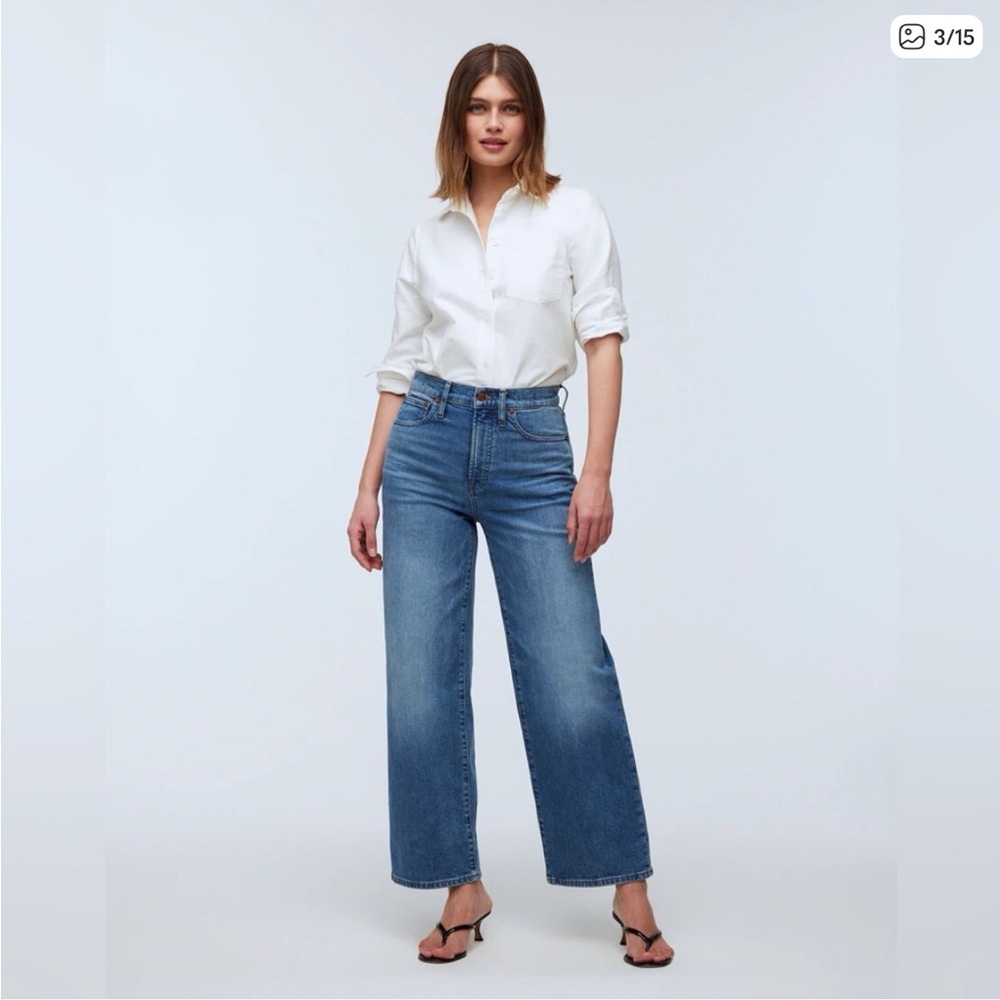 Madewell The Perfect Vintage Wide Leg Jean  Size 33P